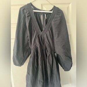 Free Black V-Neck Dress